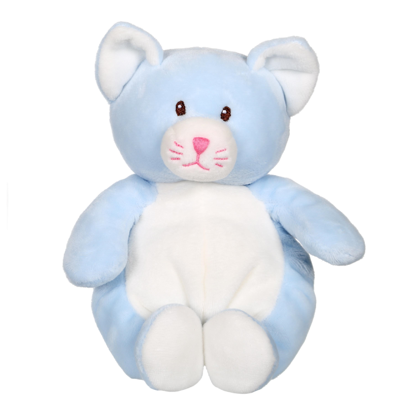  les ux soft toy cat blue white 15 cm 